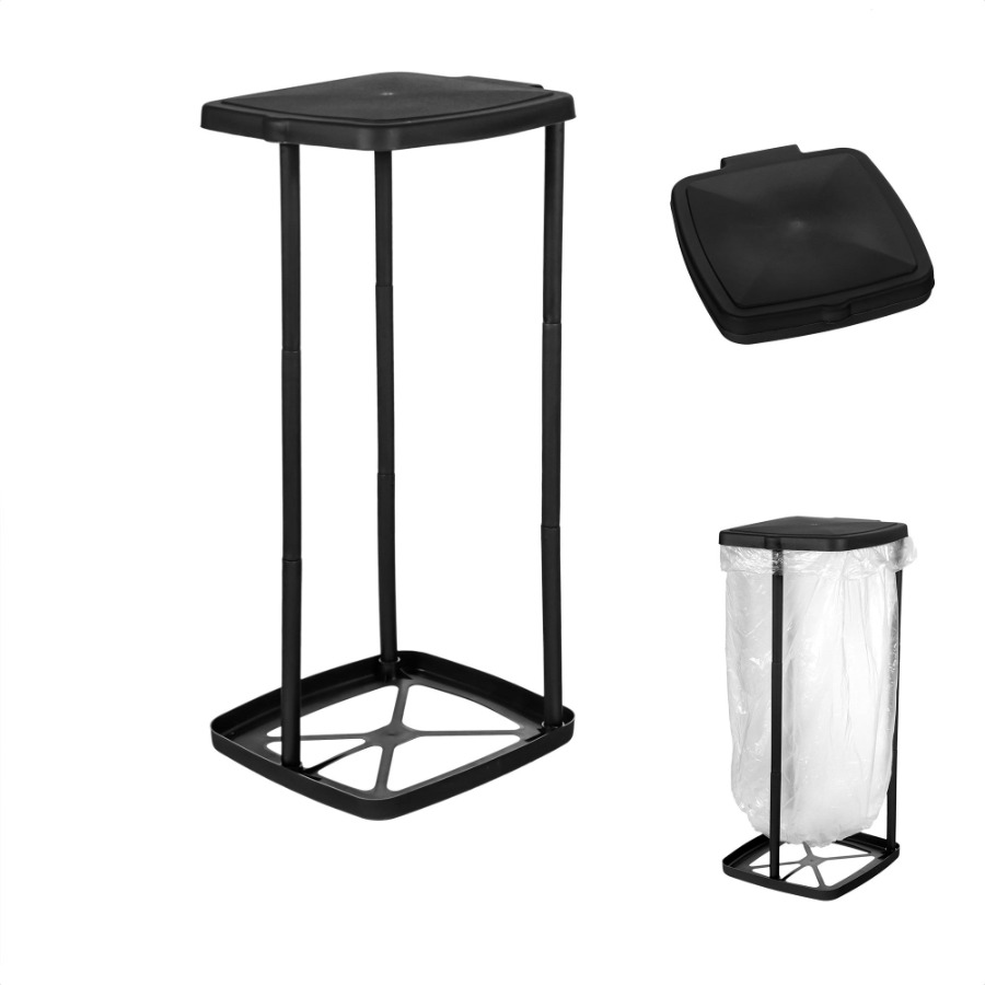 Paper Basket Mesh - Collapsible Trash Can Bag Holder for