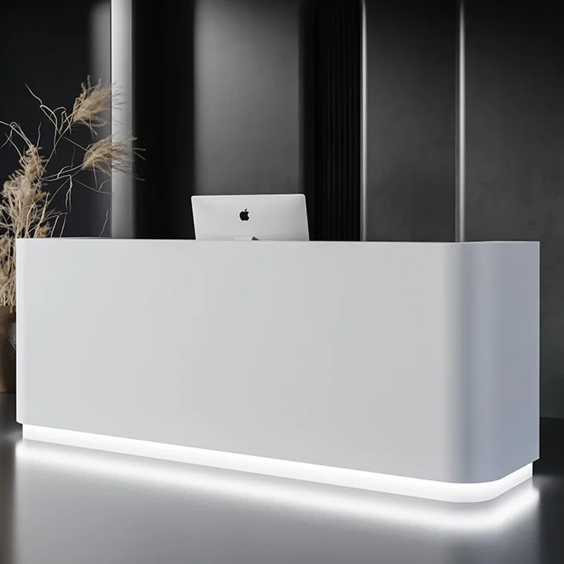 Office Furniture Store - Cream Style Nordic Reception Desks Beauty