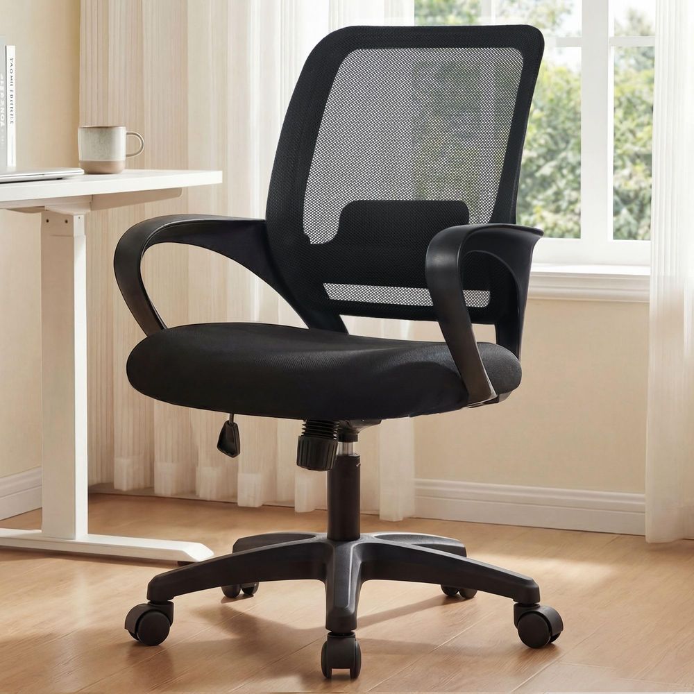 Task Chair Mid Back - CHAIR Office Desk Ergonomic Computer Mesh