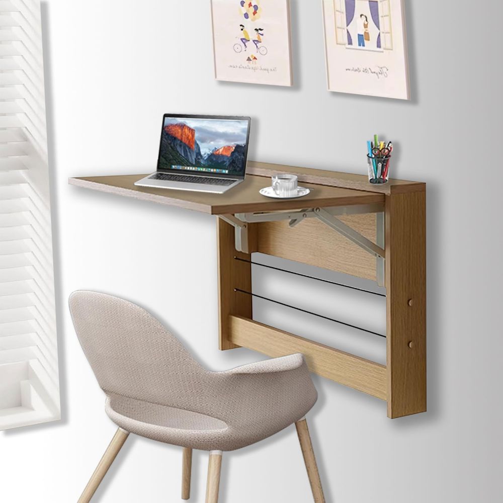Wall Mounted Desk Fold - Mounted Folding Table, Floating Wall Desk