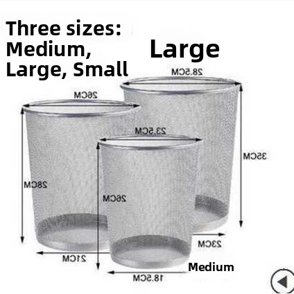 Paper Basket Mesh - Stainless Steel Wire Mesh round Bucket
