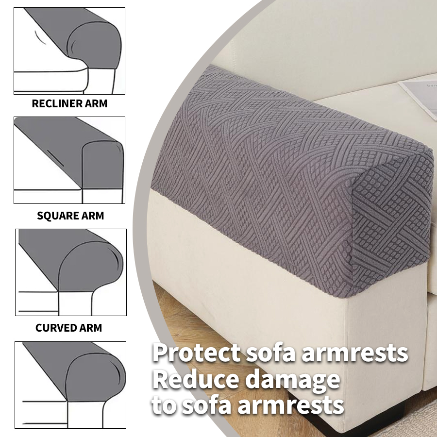 2pcs Armchair Cover Anti-slip  - Office Furniture Dimensions review and price