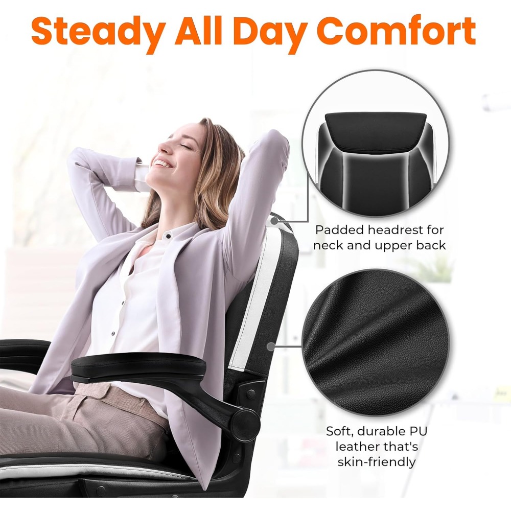 Ergonomic Mid-Back Leather Des - Task Chair Mid Back review and price