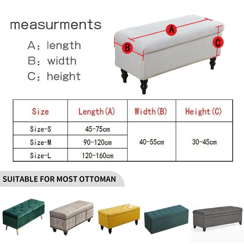 1PC Soft Velvet Storage Stool  - Office Furniture Dimensions review and price