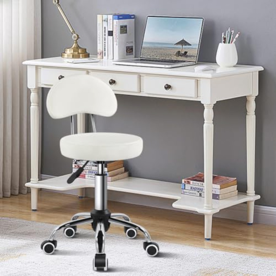 Rolling Stool with Mid Back He - Task Chair Mid Back review and price