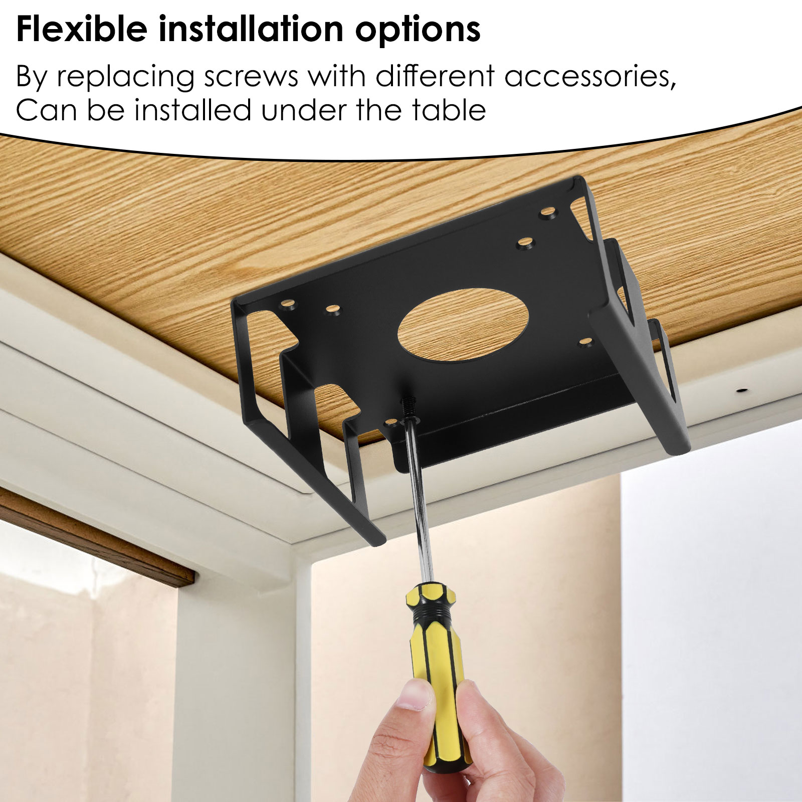 Under Desk Monitor Holder Carb - Wall Mounted Desk Fold review and price