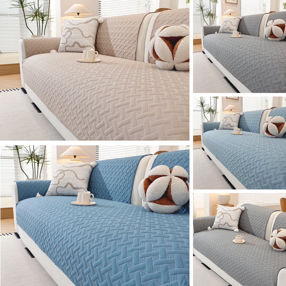 Pure color twill anti-slip sof - Office Furniture Dimensions review and price