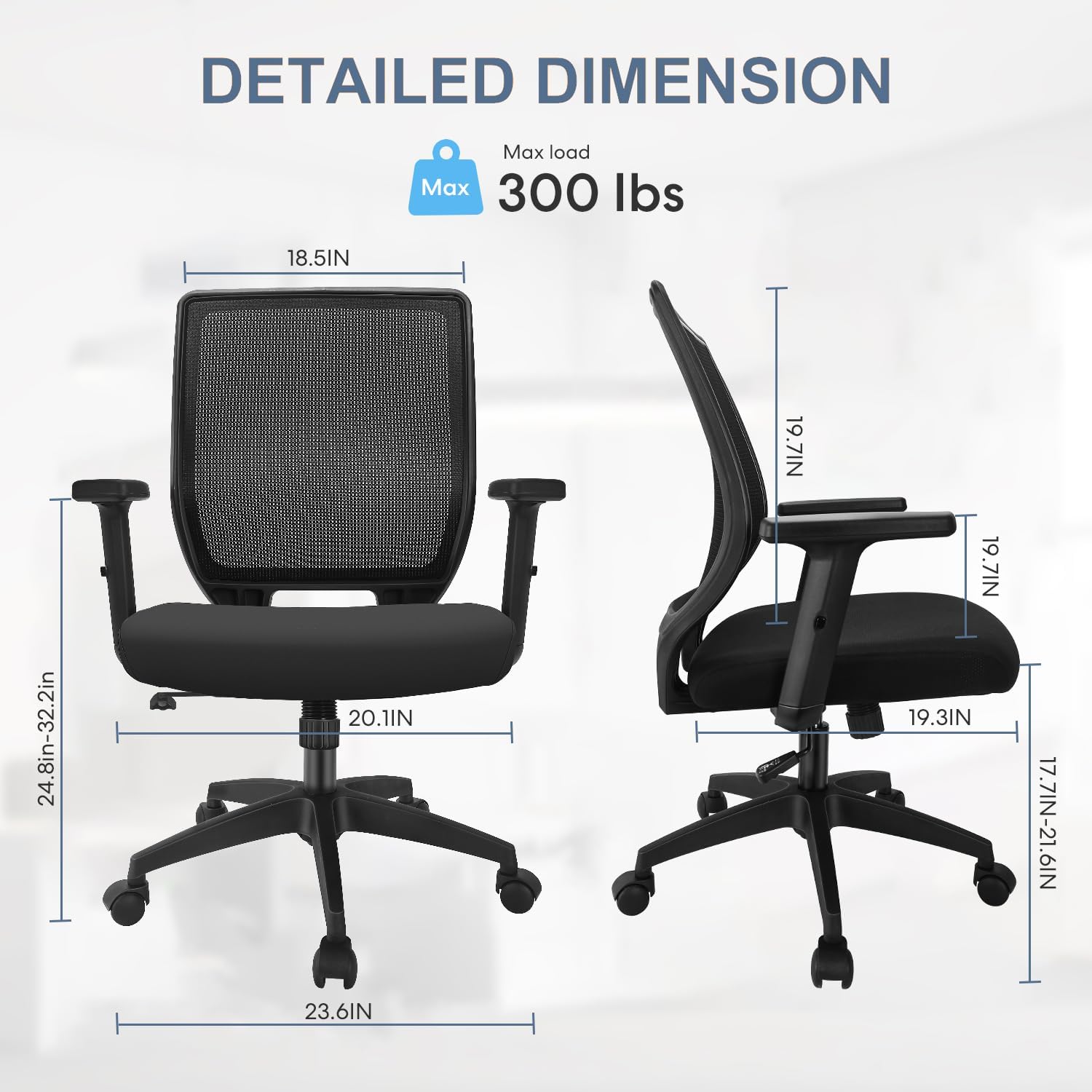 Ergonomic Office Chair Home Me - Task Chair Mid Back review and price