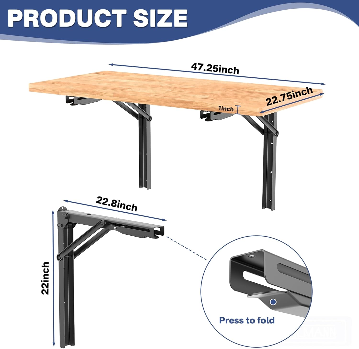 Wall Mounted Folding Workbench - Wall Mounted Desk Fold review and price