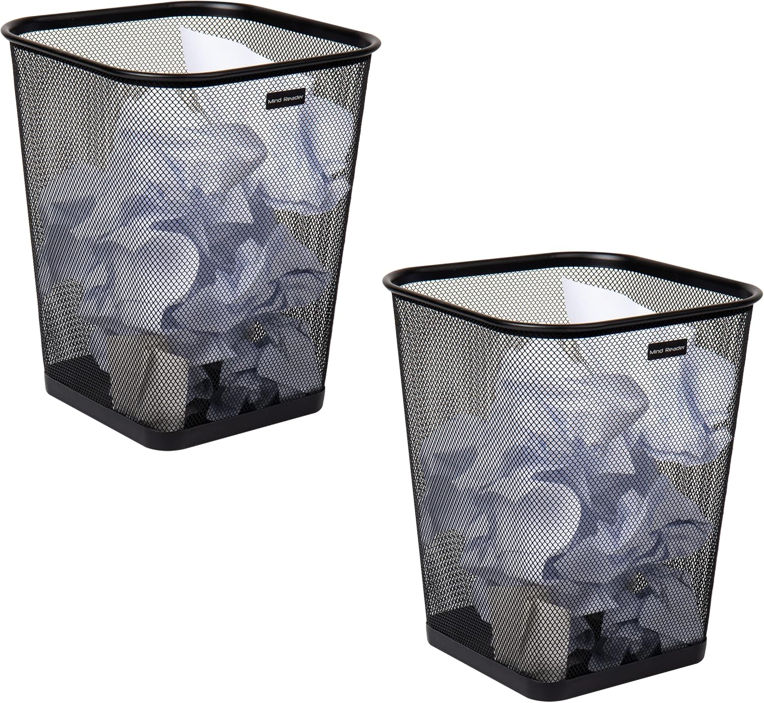 Metal Mesh Trash Can Set of 2, - Paper Basket Mesh review and price