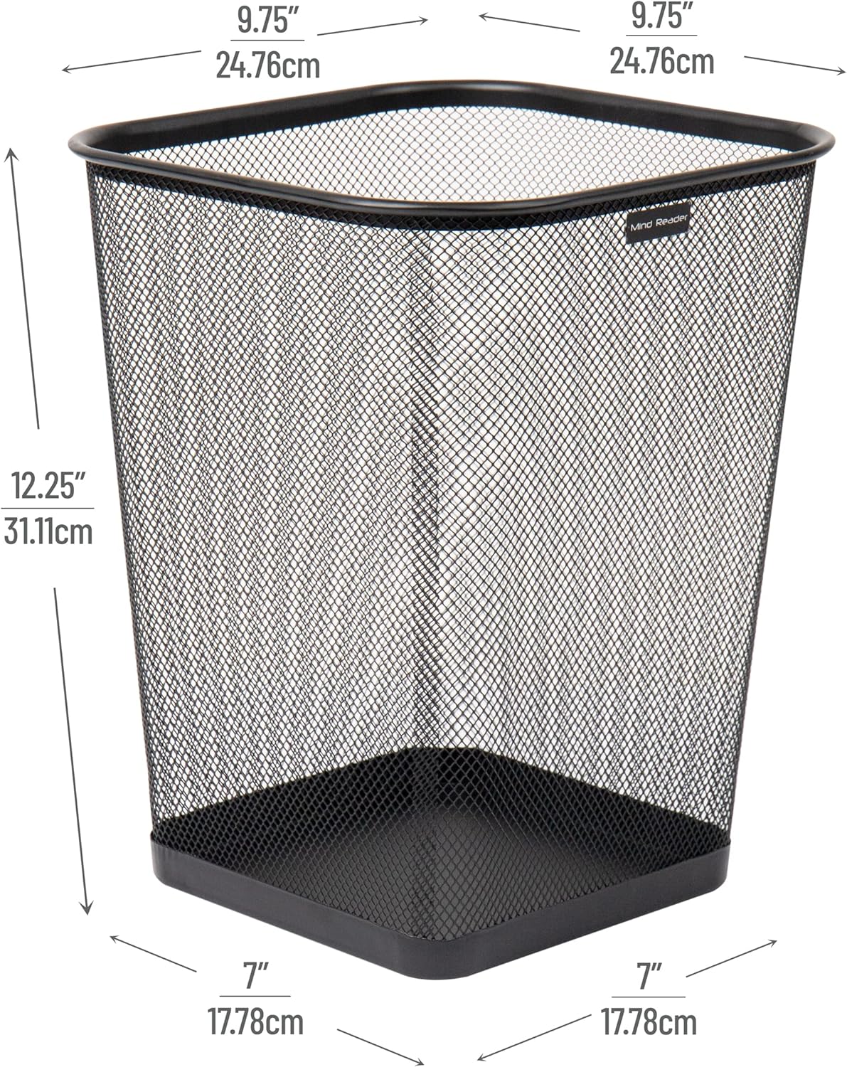 Metal Mesh Trash Can Set of 2, - Paper Basket Mesh review and price