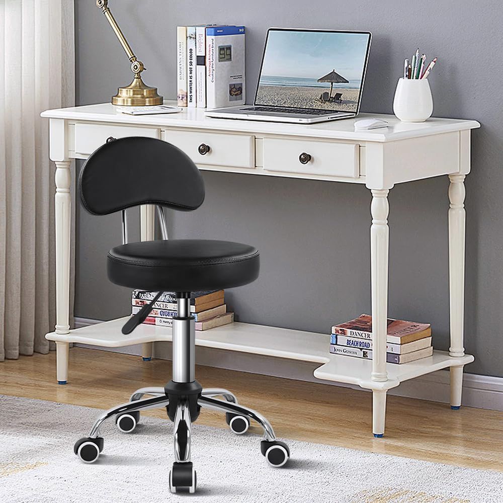 Rolling Stool with Mid Back He - Task Chair Mid Back review and price
