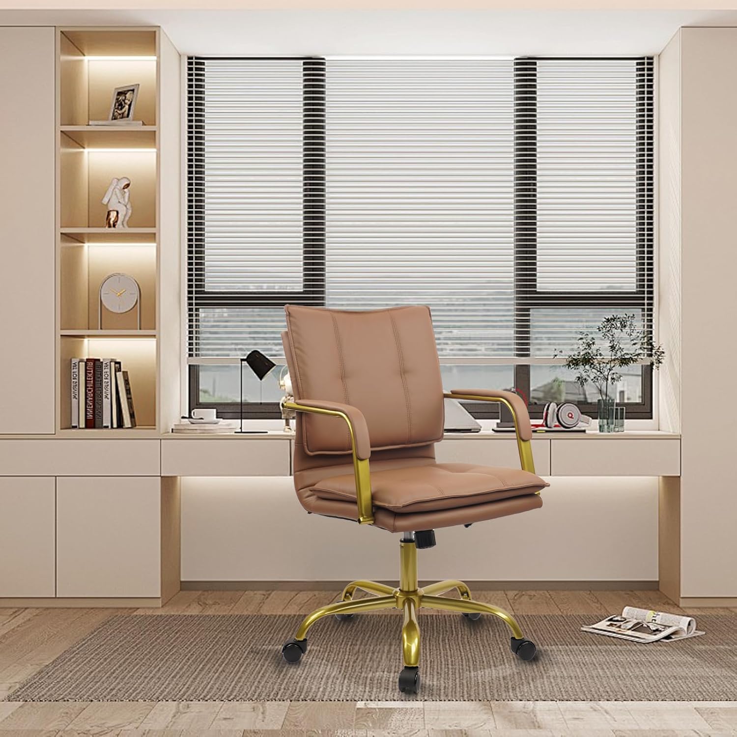 Leather Mid-Back Swivel Office - Task Chair Mid Back review and price