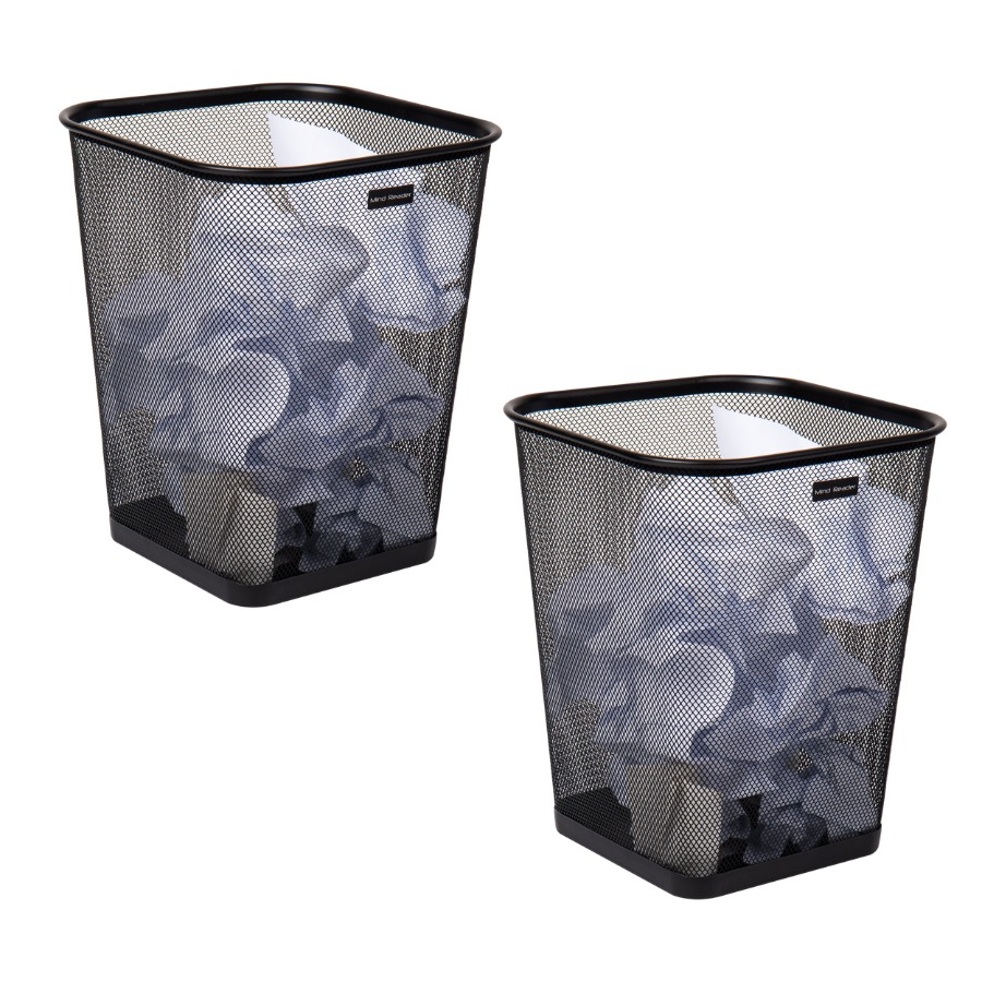 Mesh Trash Can Set of 2, Squar - Paper Basket Mesh review and price