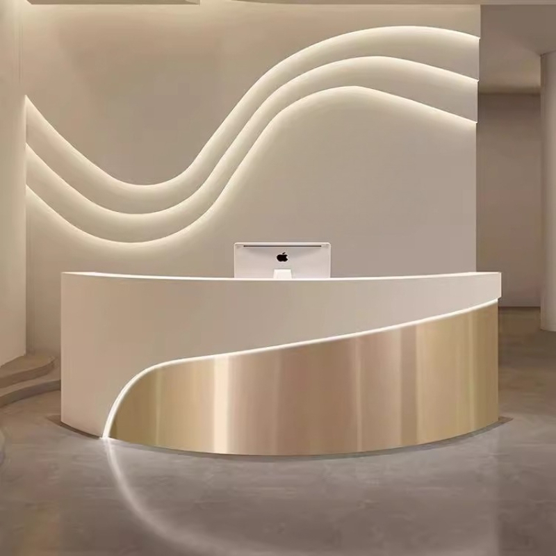 Modern Curved Beauty Salon Cas - Office Furniture Store review and price