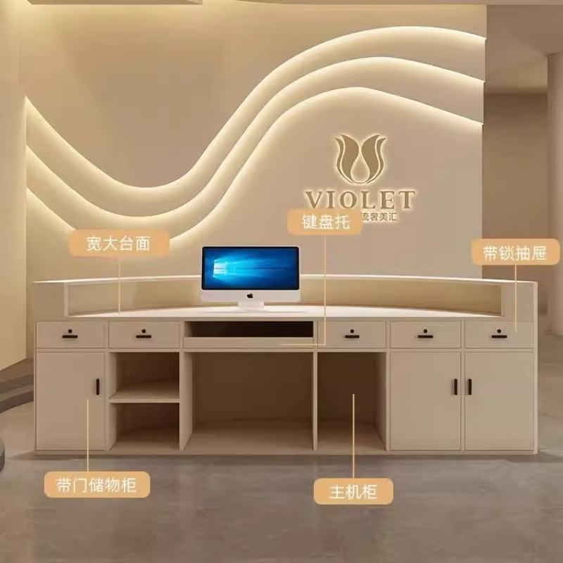 Modern Curved Beauty Salon Cas - Office Furniture Store review and price