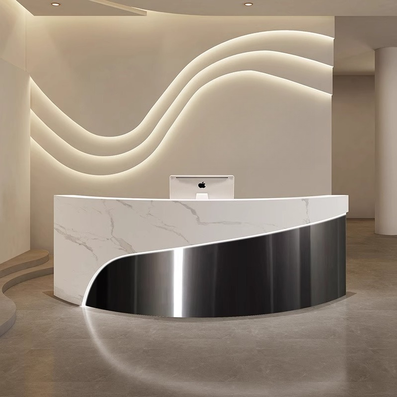 Modern Curved Beauty Salon Cas - Office Furniture Store review and price