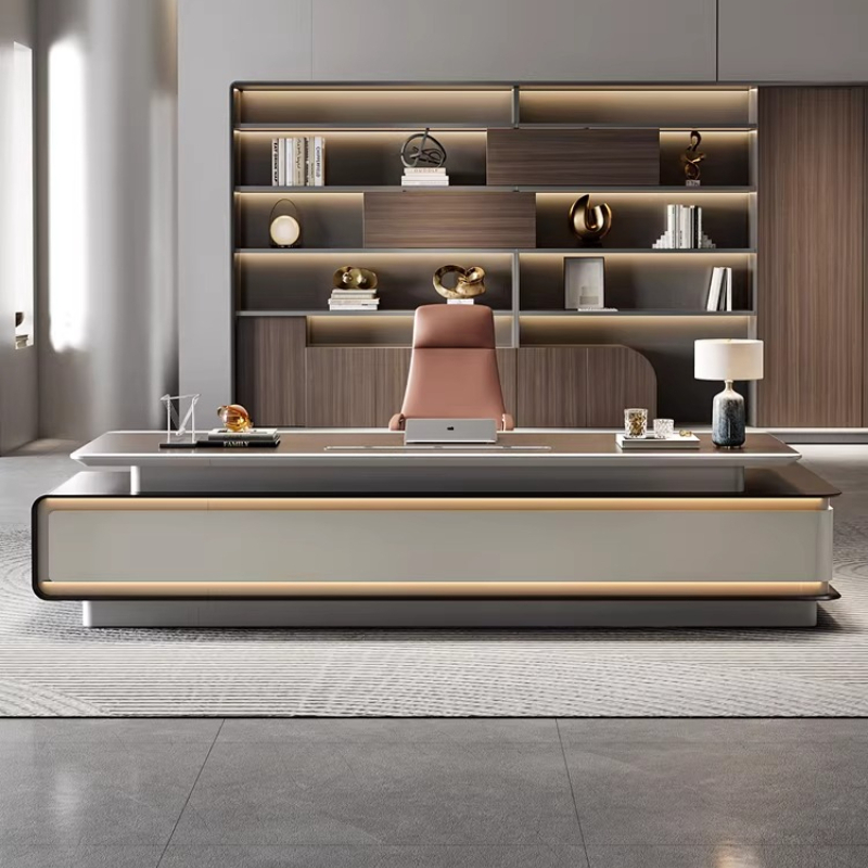 Luxury top boss table 240cm 28 - Office Furniture And Equipment review and price