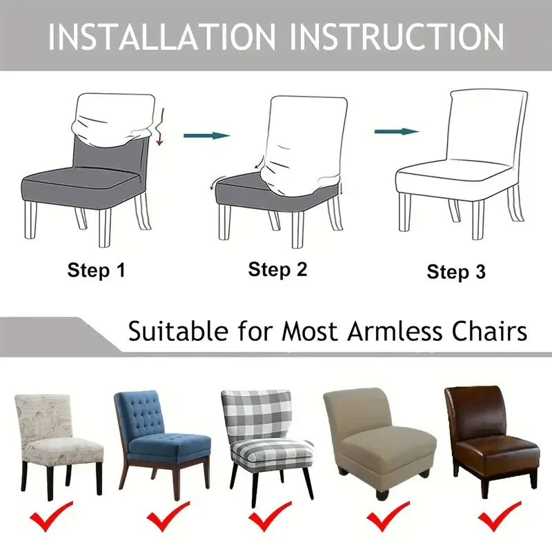 1PC Stretch Accent Armless Cha - Office Furniture Dimensions review and price