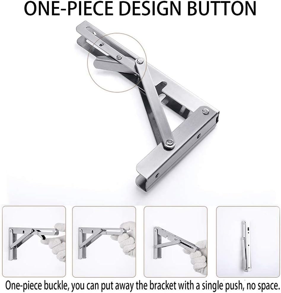 2PCS Folding Bracket for Shelf - Wall Mounted Desk Fold review and price