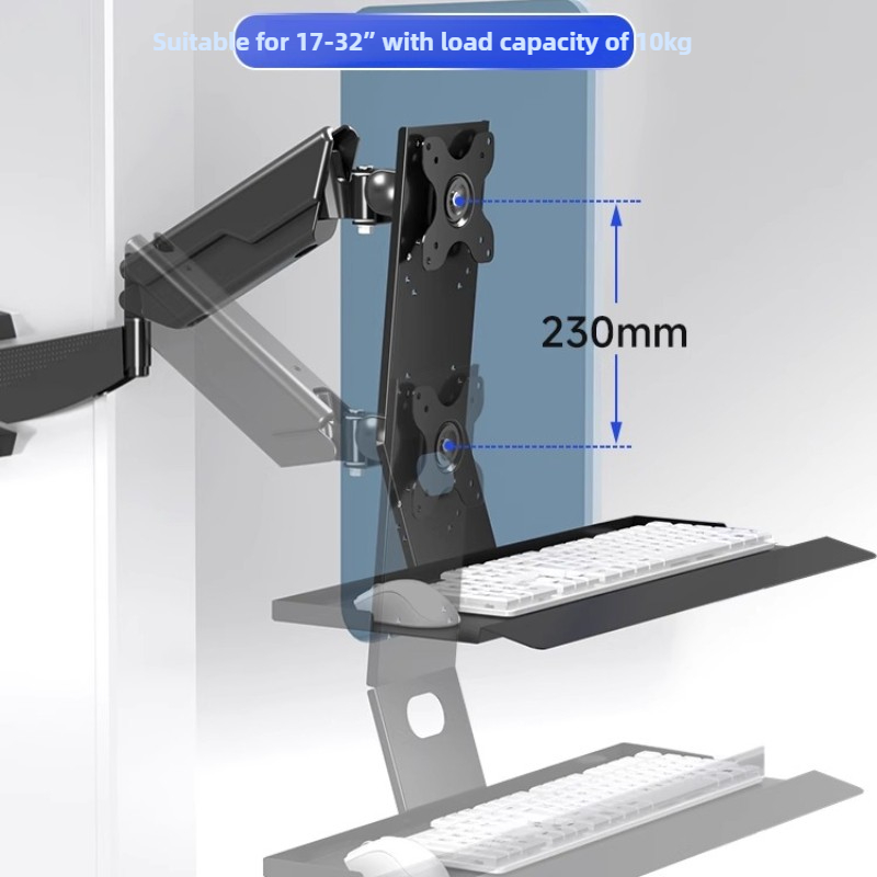 Heavy Duty Monitor Mount Rack  - Wall Mounted Desk Fold review and price