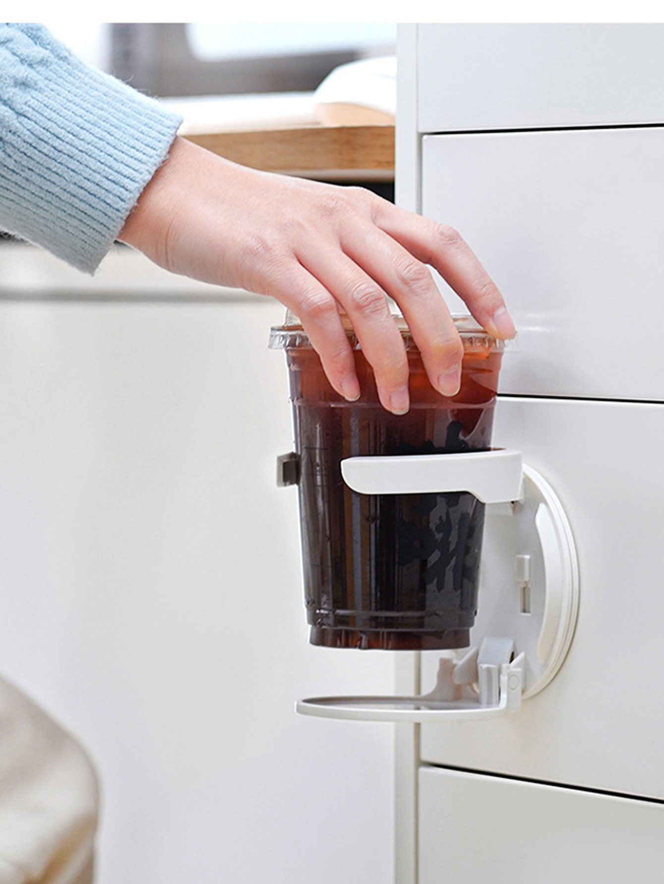 1Pcs No Punching Folding Cup H - Wall Mounted Desk Fold review and price