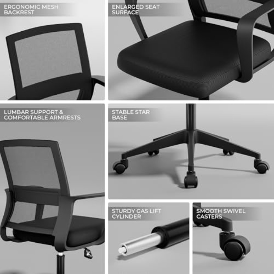 Desk Chair Mesh Office Chair w - Task Chair Mid Back review and price