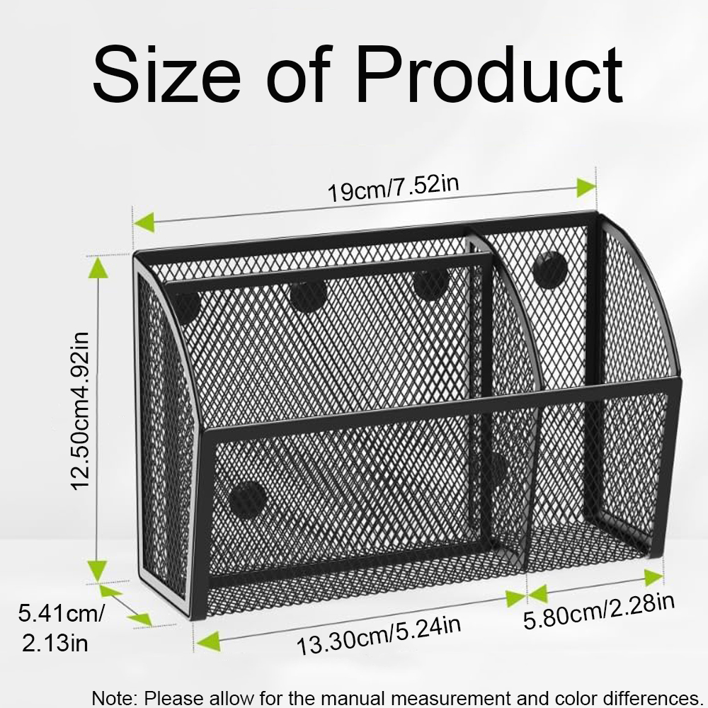 3 Compartments Magnetic Mesh B - Paper Basket Mesh review and price