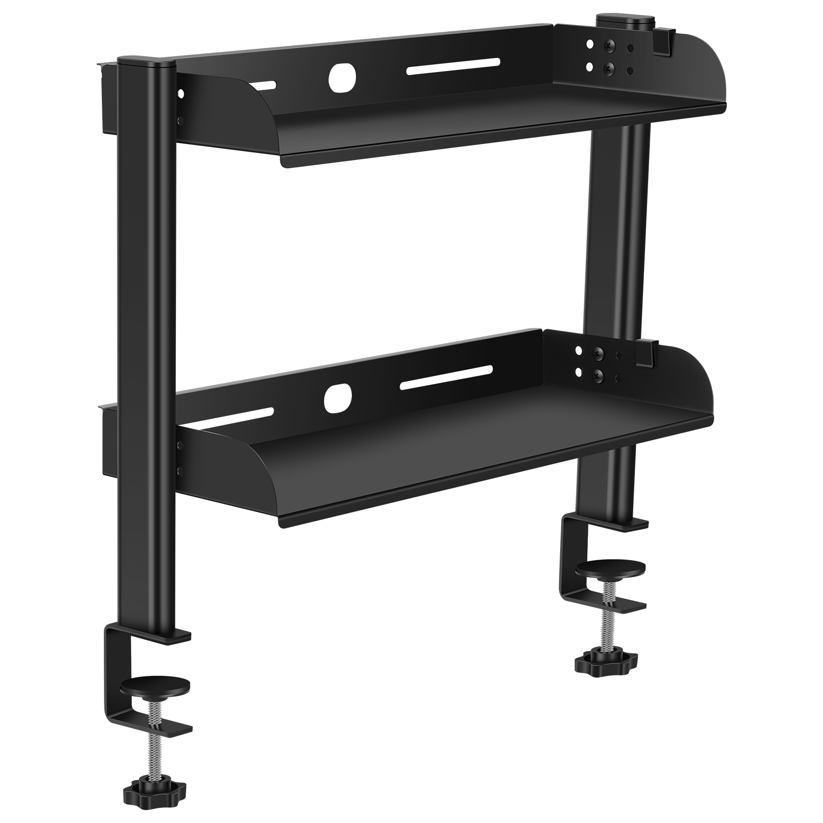 2 Tiers Clamp-on Desk Shelf No - Wall Mounted Desk Fold review and price